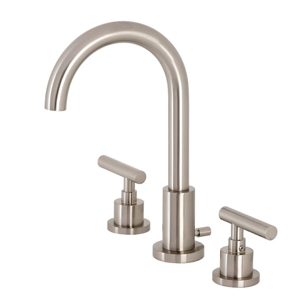 FSC8928CML Manhattan Widespread Bathroom Faucet W/ Brass Pop-Up, Nickel